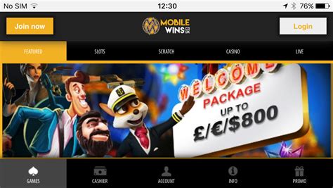 Mobile wins casino online